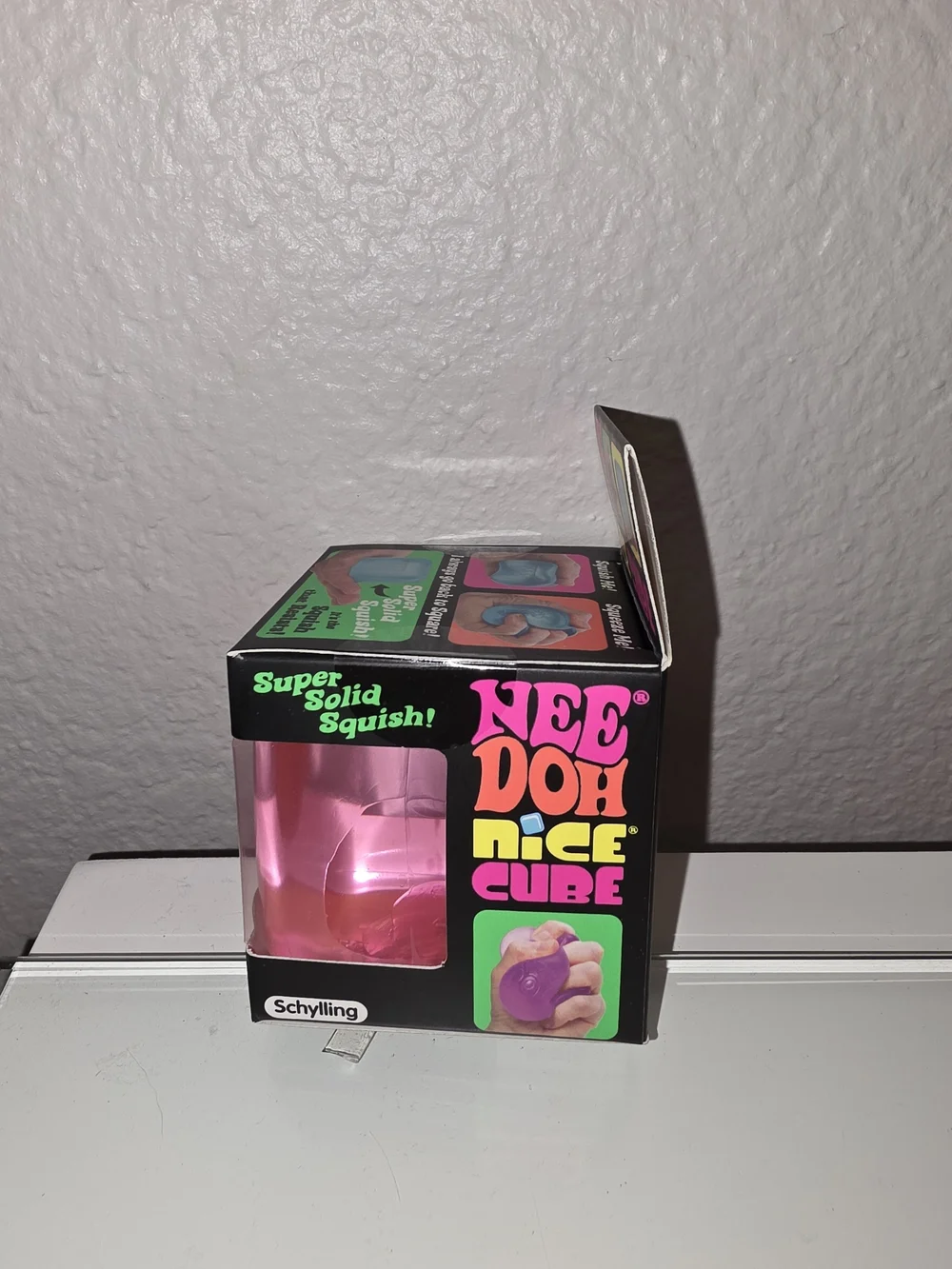 Nice Cube Pink Squish Toy